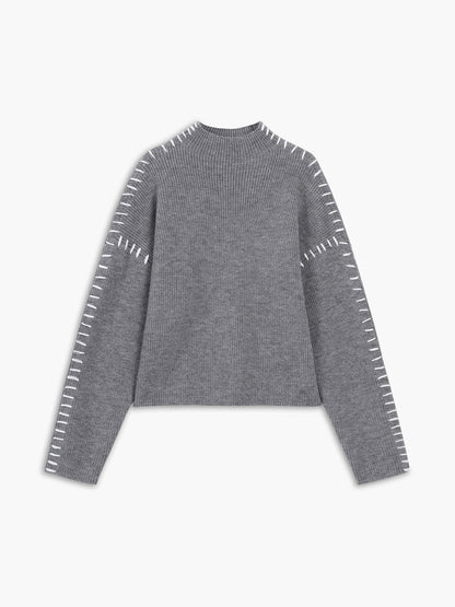 Roswitha | Jersey de corte ancho y cuello alto