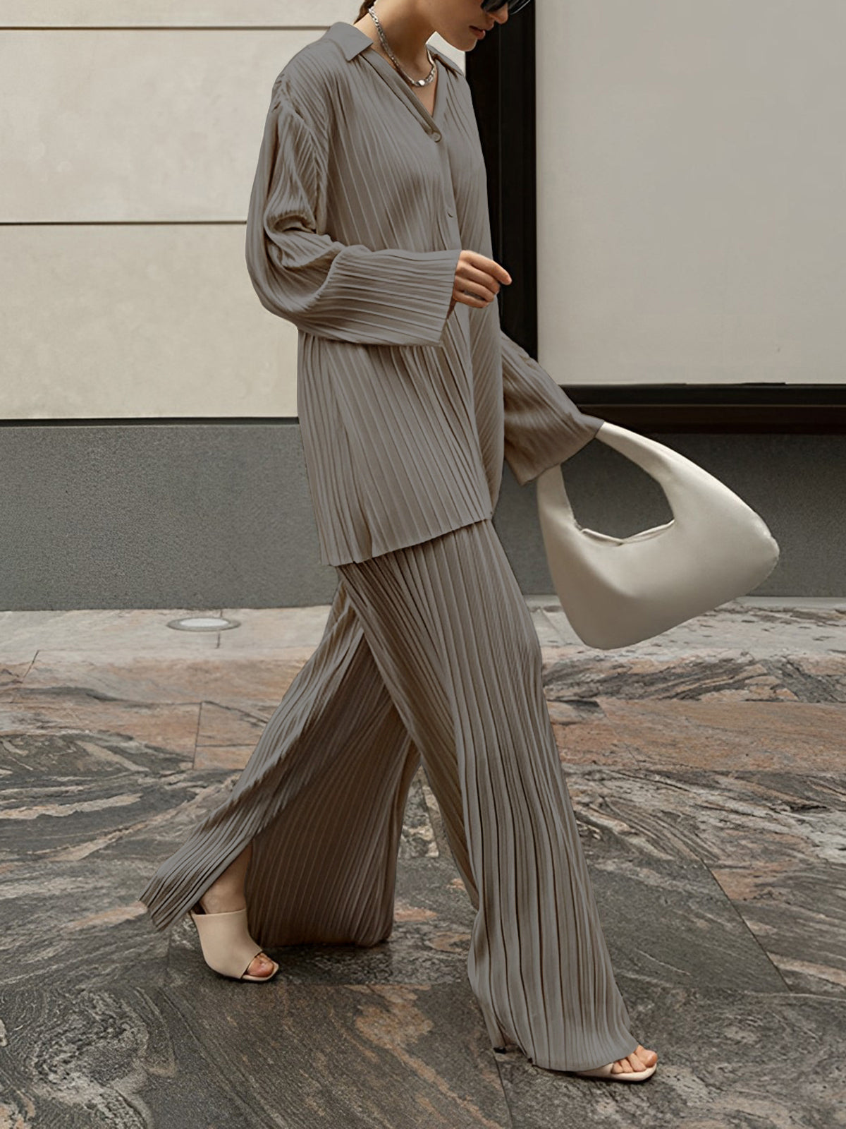 Oversized Leisure Set/Outfit | Pleat Pockets 2|Piece