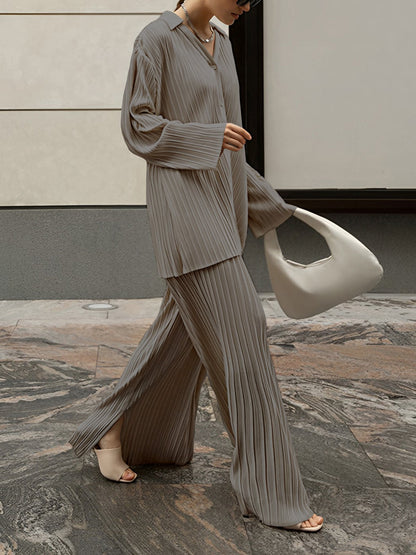 Oversized Leisure Set/Outfit | Pleat Pockets 2|Piece
