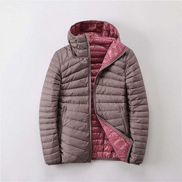 Chubasquero casual forrado con capucha para hombre | Ideal para otoño/invierno