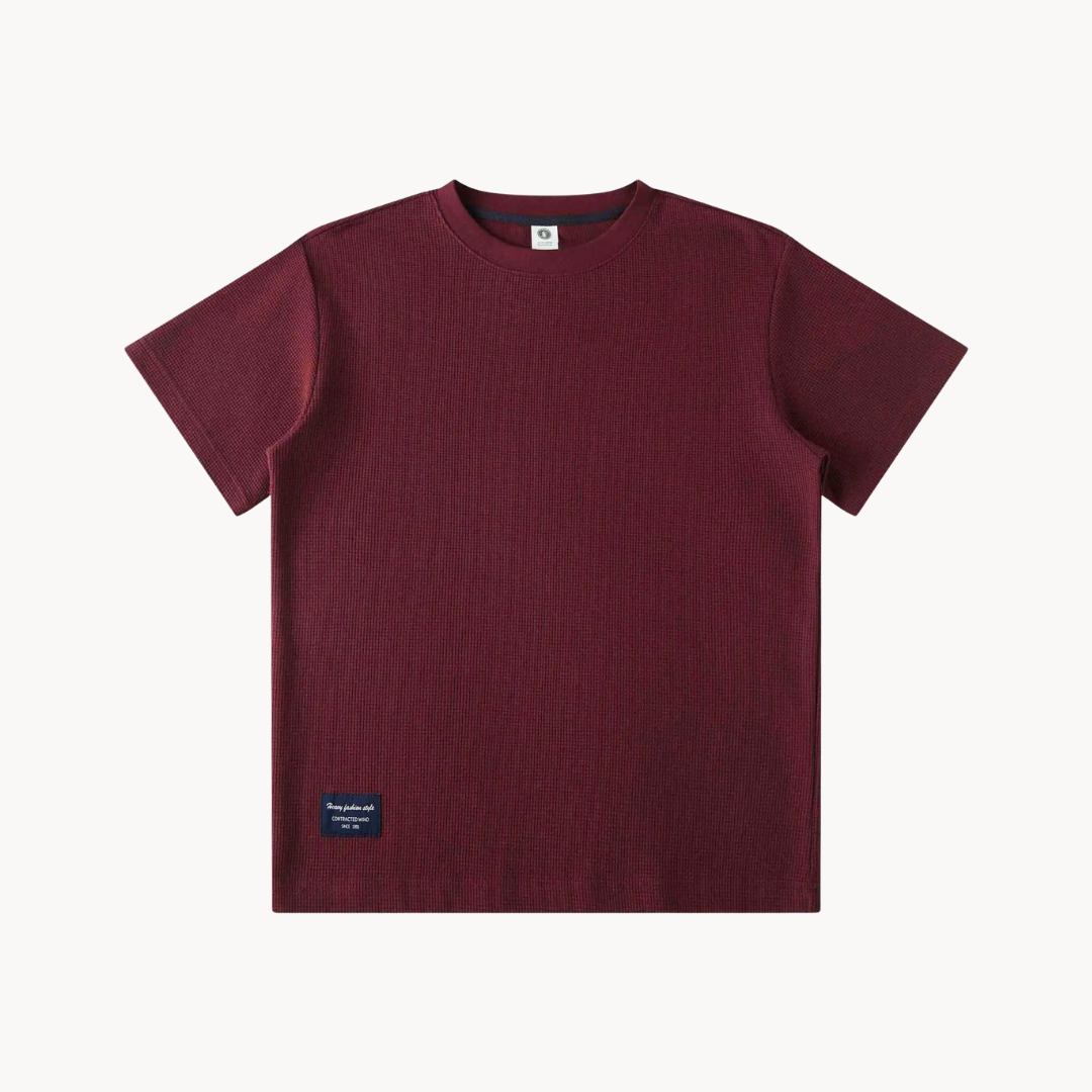 Camiseta de punto de algodón Kai | Heavy Waffle Knitted Cotton T-shirt