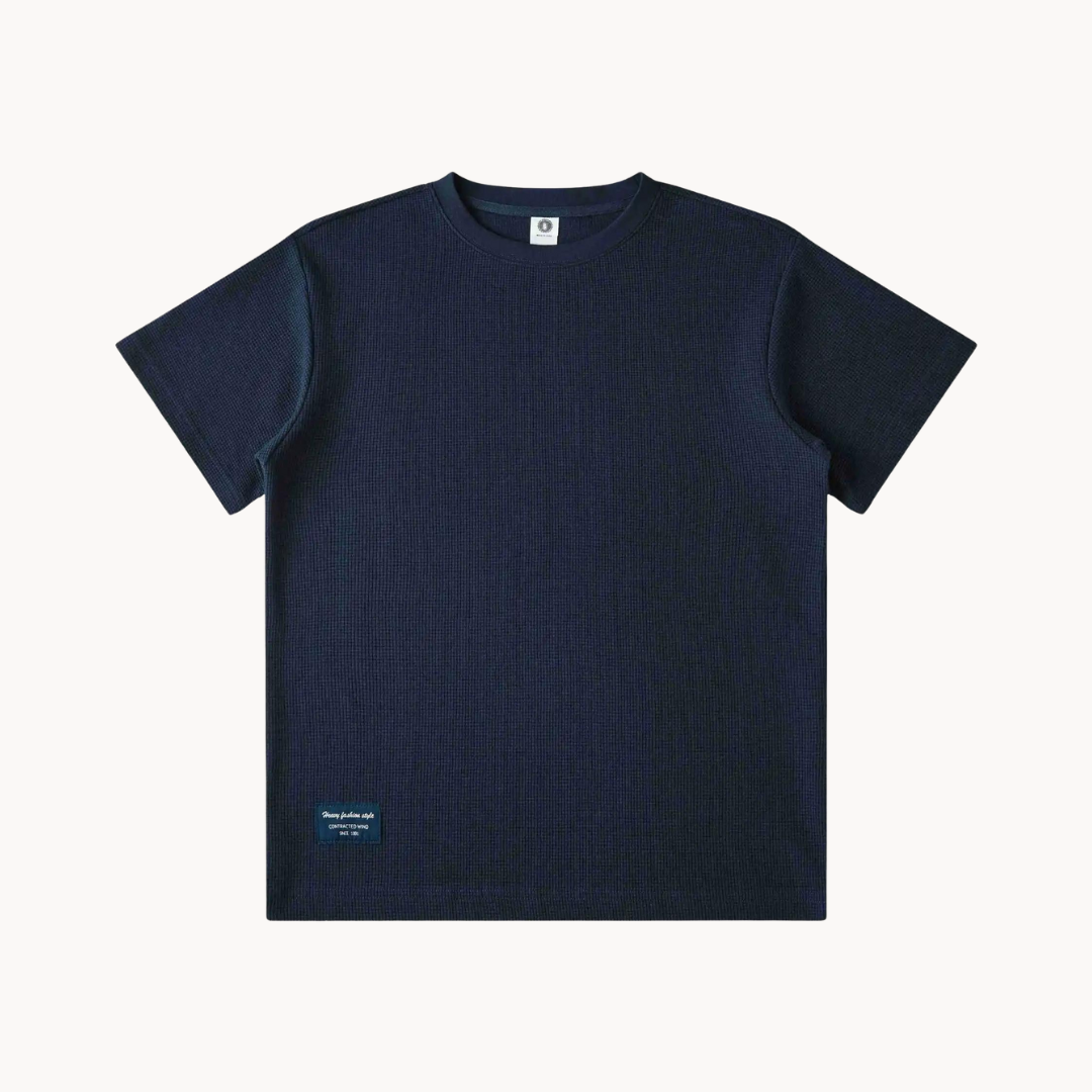 Camiseta de punto de algodón Kai | Heavy Waffle Knitted Cotton T-shirt