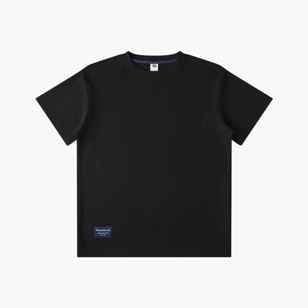 Camiseta de punto de algodón Kai | Heavy Waffle Knitted Cotton T-shirt