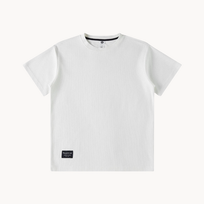 Camiseta de punto de algodón Kai | Heavy Waffle Knitted Cotton T-shirt