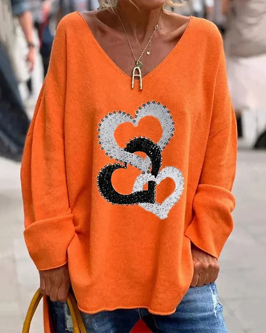 Flosa | cómodo jersey gráfico para mujer