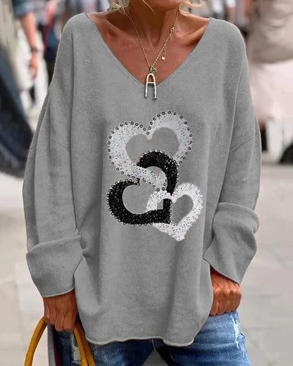 Flosa | cómodo jersey gráfico para mujer