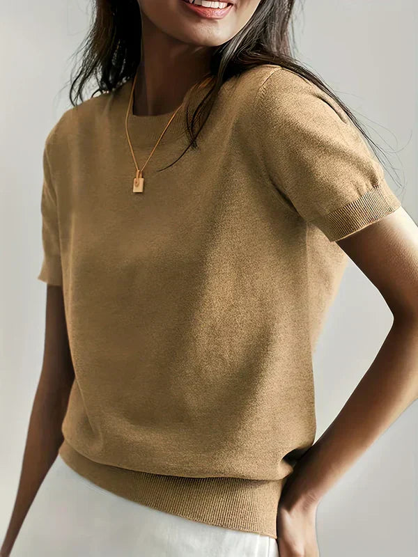 Magdalena - Jersey casual de manga corta para primavera