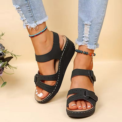 Bela | Elegantes sandalias con tacón de cuña