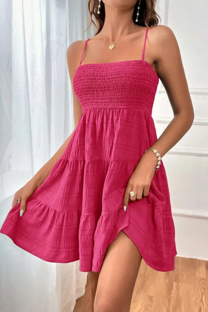 Belle | Vestido plisado con tirantes de verano