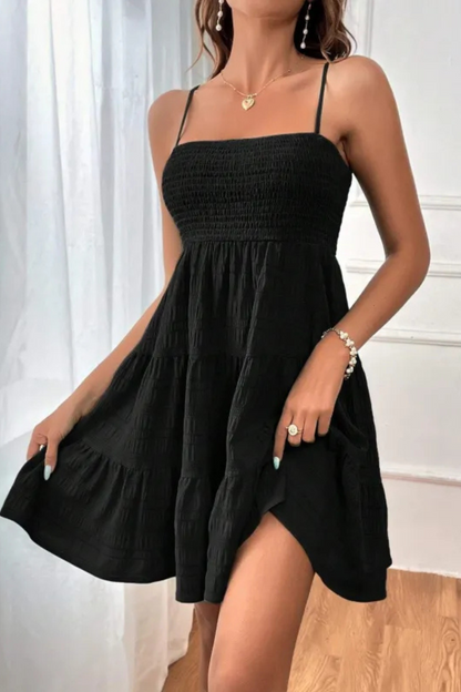 Belle | Vestido plisado con tirantes de verano