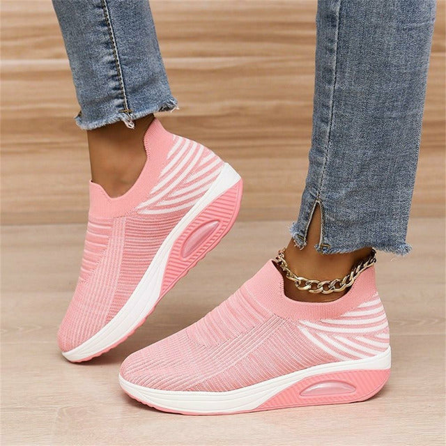 Damskie Buty Wsuwane Sneakersy Na Platformie