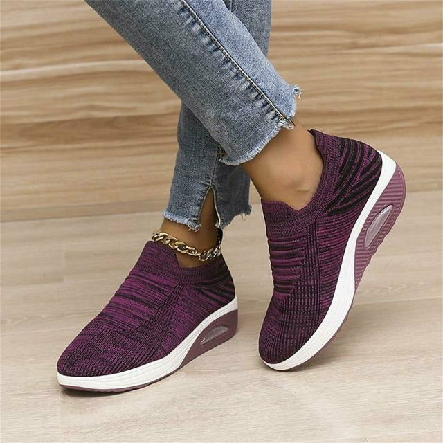 Damskie Buty Wsuwane Sneakersy Na Platformie