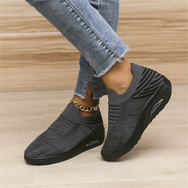 Damskie Buty Wsuwane Sneakersy Na Platformie