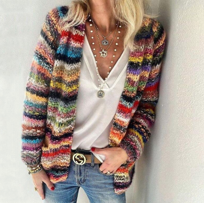 JESSIKA | elegante y colorida chaqueta de punto