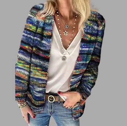 JESSIKA | elegante y colorida chaqueta de punto
