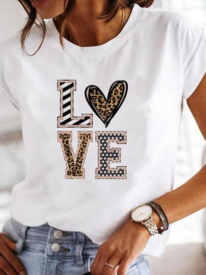 Osalinda - Elegante camiseta con extravagantes motivos veraniegos