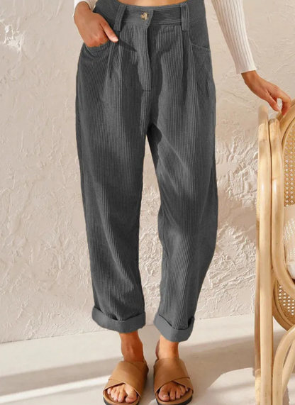 ALINE - Elegantes pantalones de pana