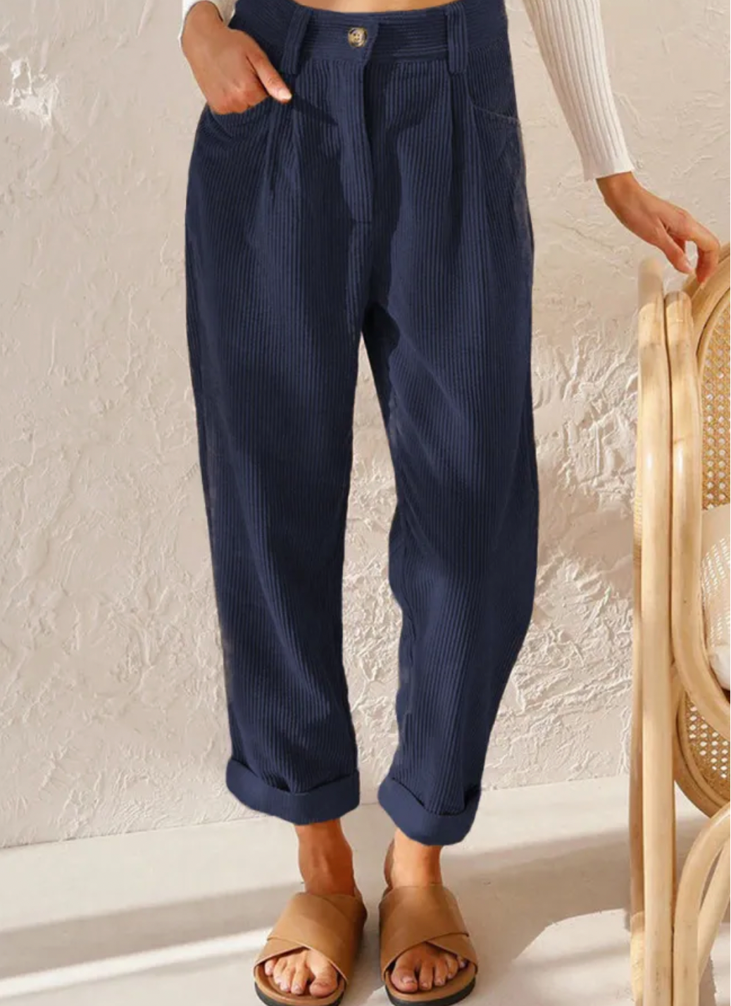 ALINE - Elegantes pantalones de pana