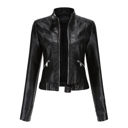 Elegante chaqueta de cuero de invierno | Saska