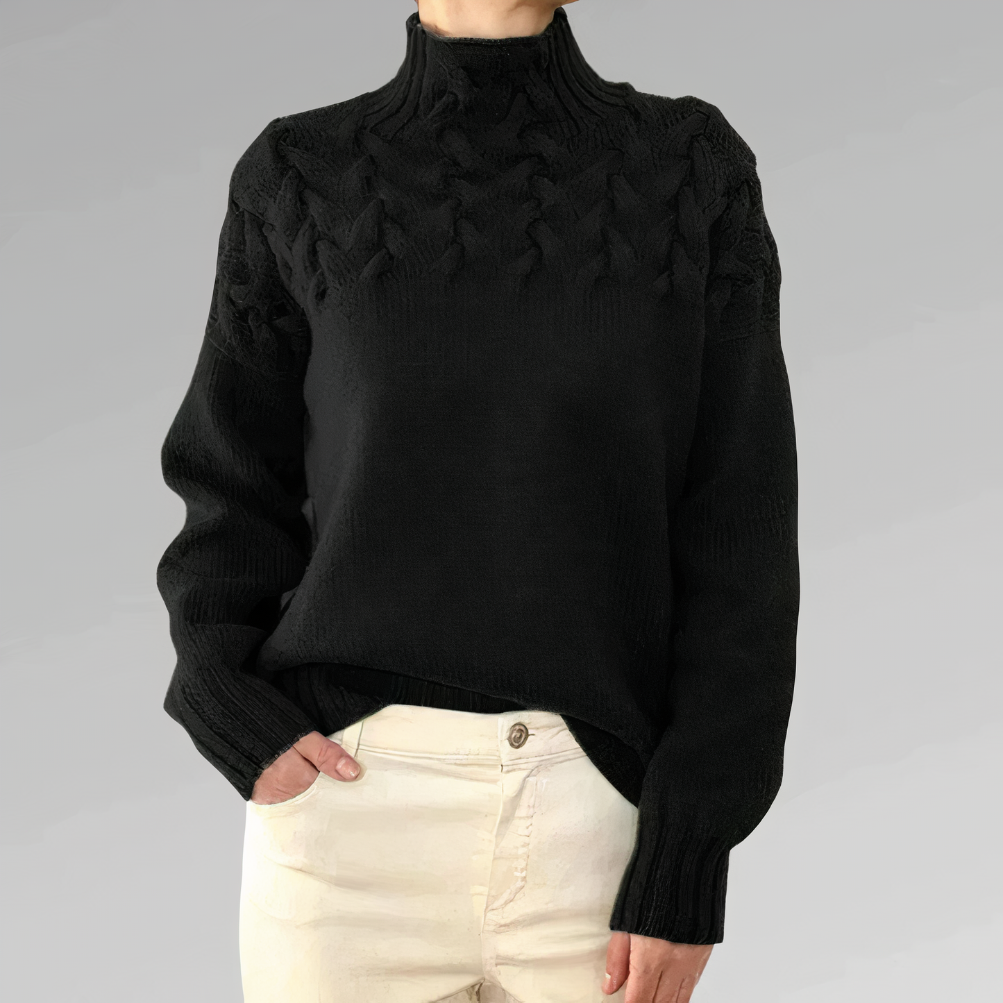 Jersey de punto con diseño de cables | Chloe