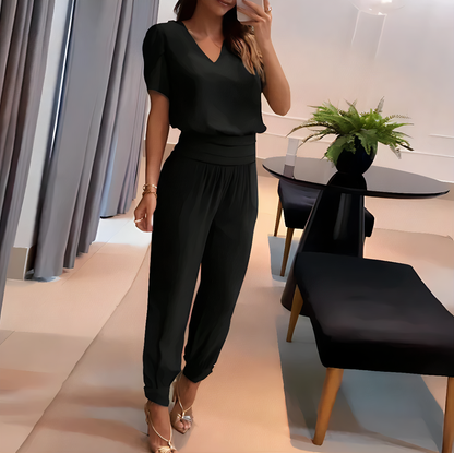 SOFIA | Moderno conjunto de blusa y pantalón