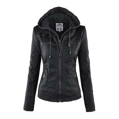 Sienna™ | Chaqueta de piel sintética con capucha