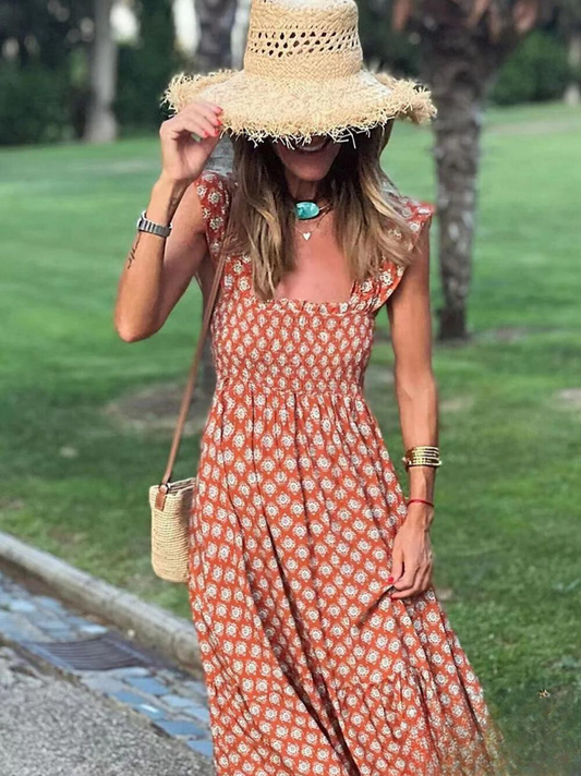 Bloom - Maxi vestido con estampado bohemio: