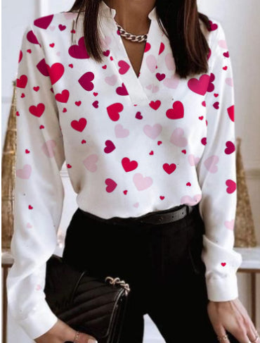 Blusa - Cuello en V y diseño holgado