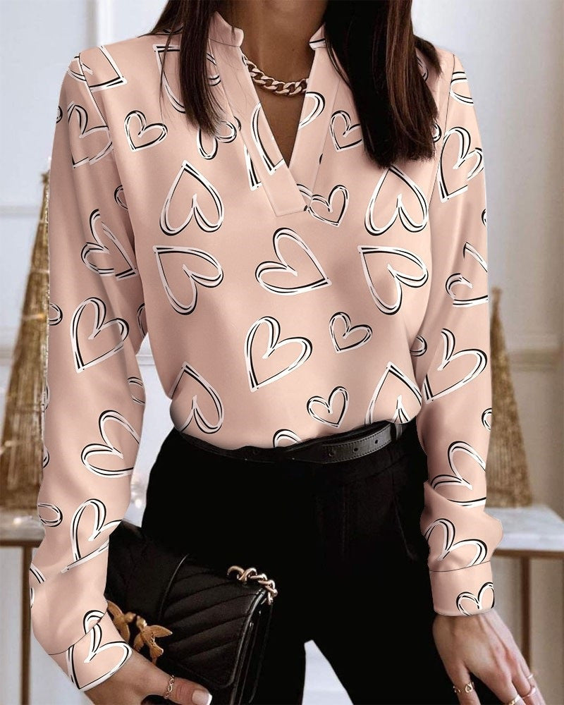 Blusa - Cuello en V y diseño holgado