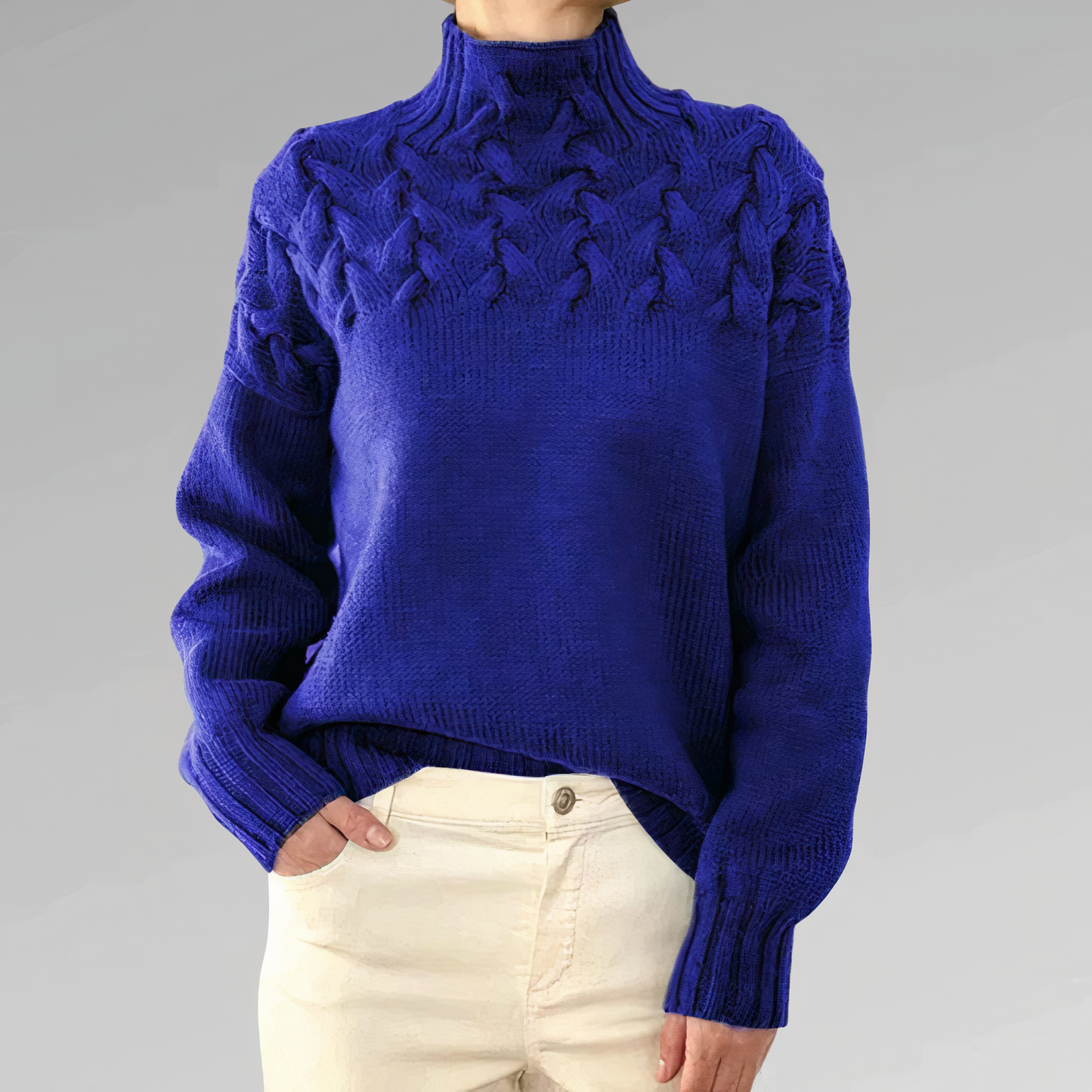 Jersey de punto con diseño de cables | Chloe