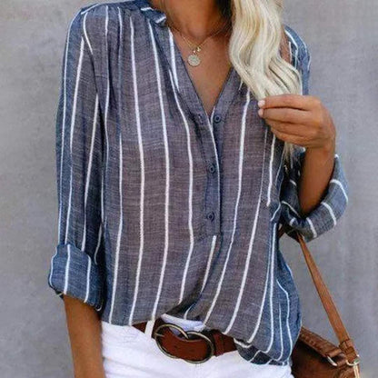 Blusa a rayas | Casual Chic | Aireada | Ideal para la oficina y el fin de semana