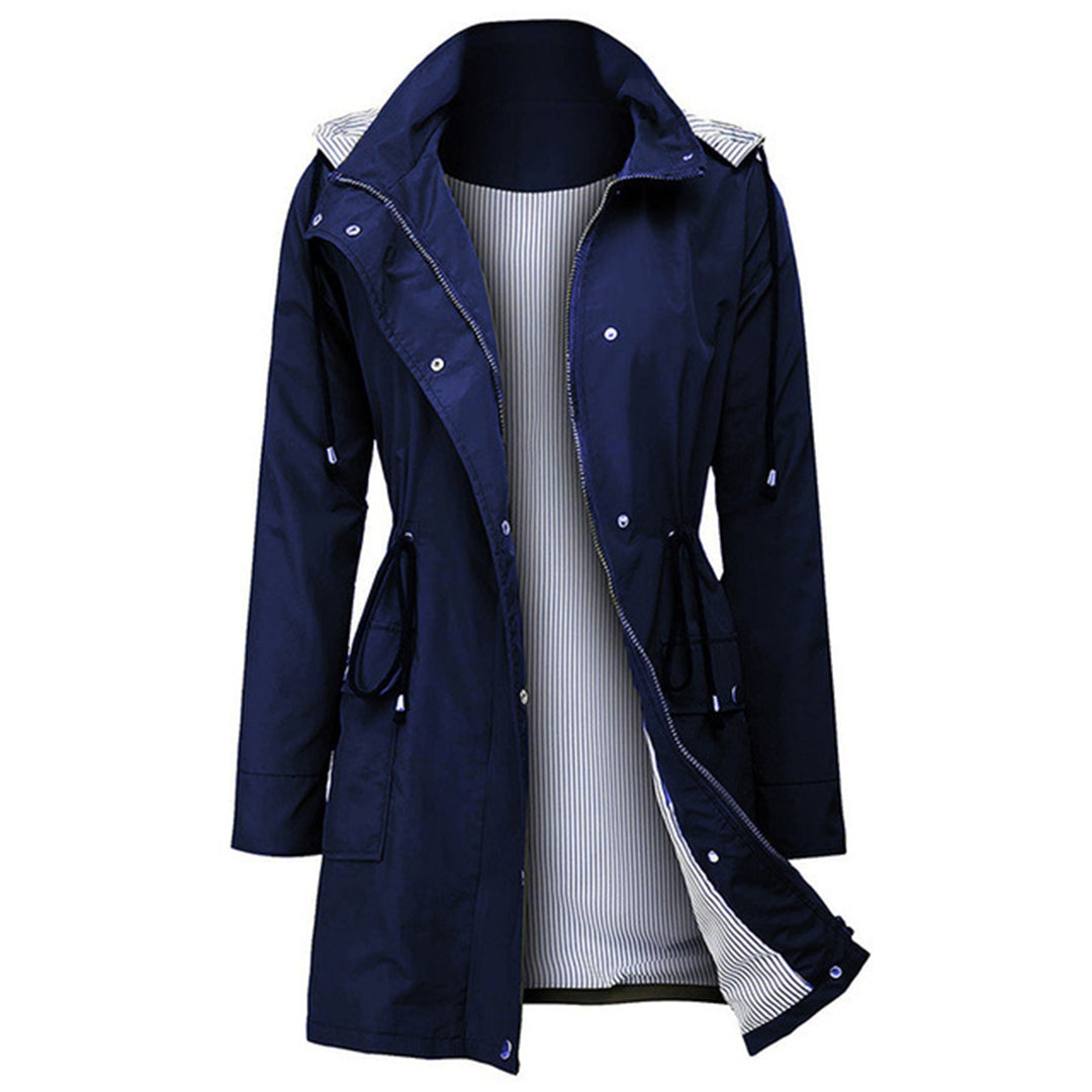 Elegante chaqueta impermeable para mujer