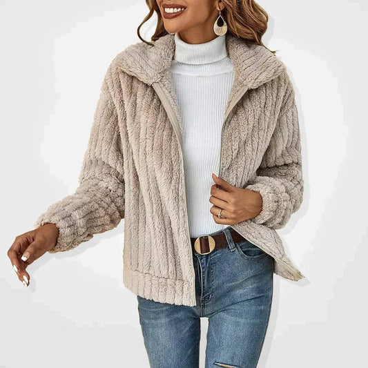 Chaqueta polar para mujer | Cómoda | Material suave y cálido | Perfecta para todos los días