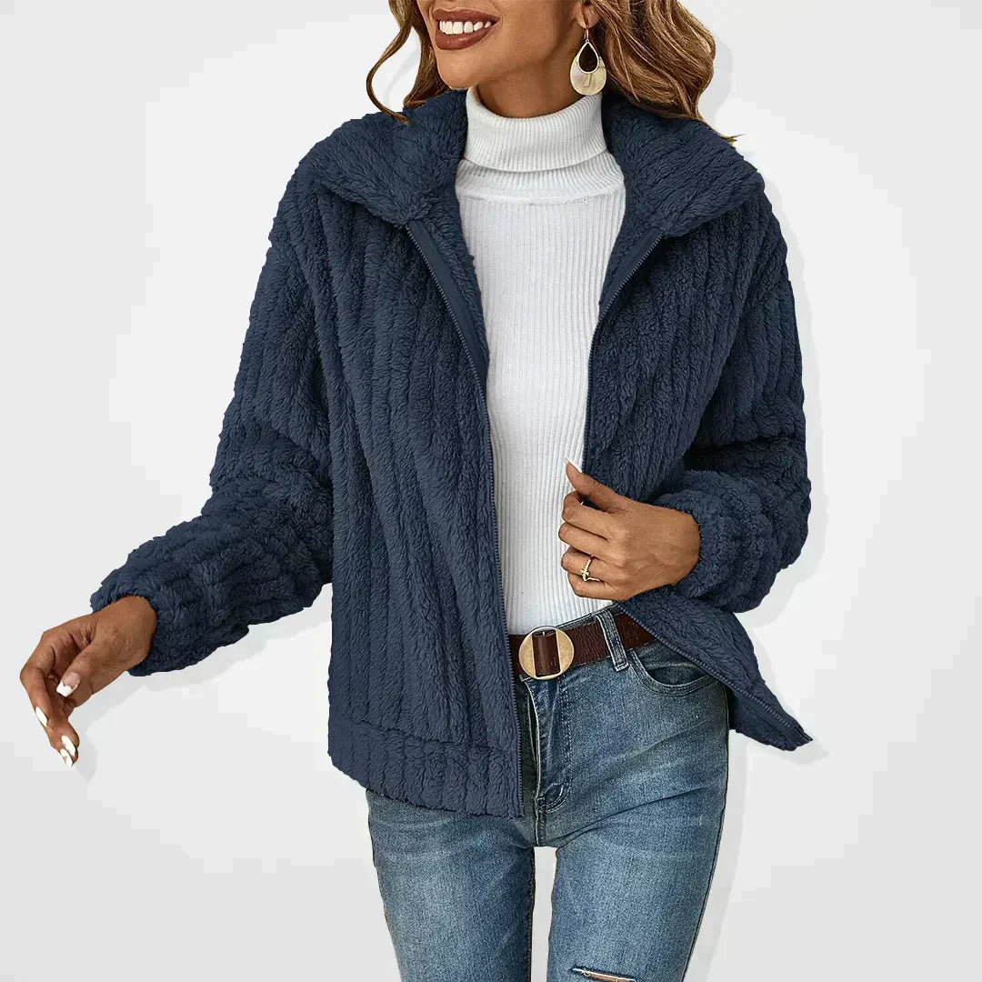 Chaleco casual de felpa para mujer