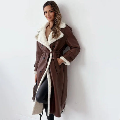 Monroe | elegante abrigo largo de invierno para mujer