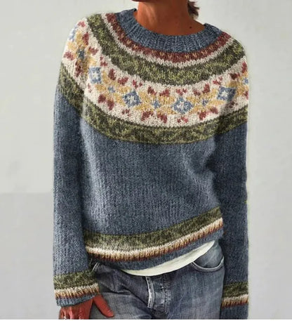 SILVIA™ | Jersey retro de otoño