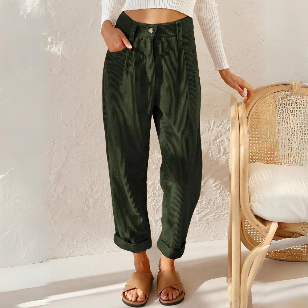 Brielle | Elegantes pantalones de pana de algodón