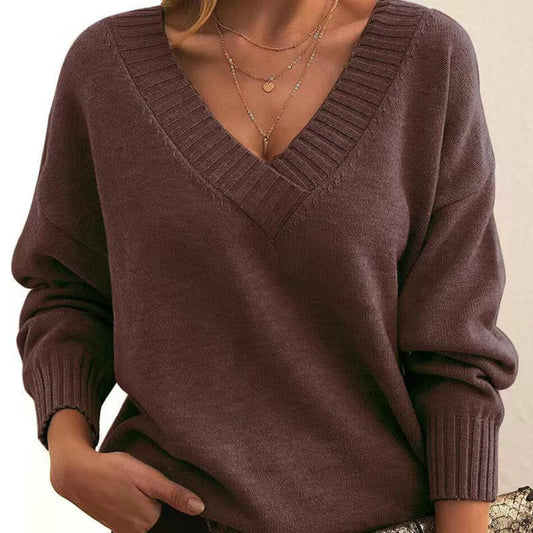 Jocelyn | jersey relajado con cuello de pico