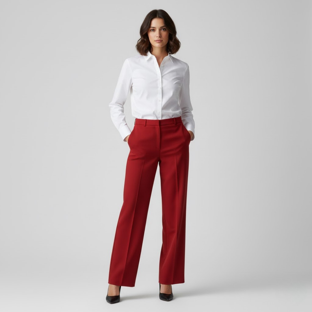 Biała biurowa bluzka