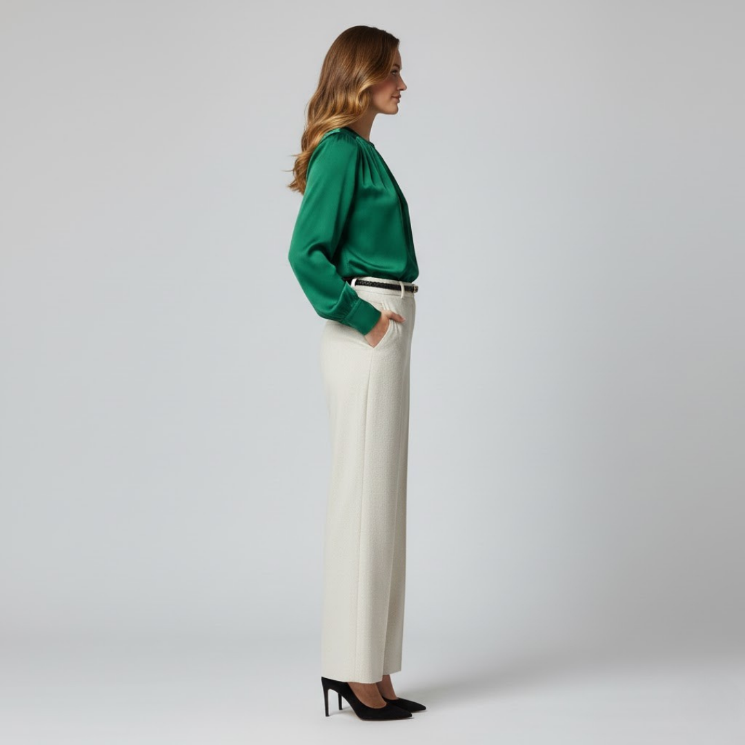 Zielona koszula z długim rękawem