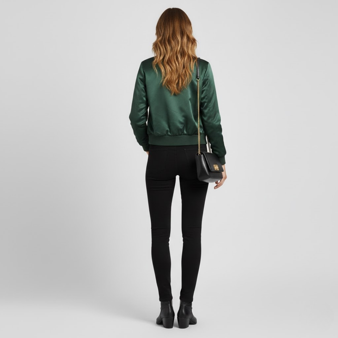 Zielona kurtka bomber