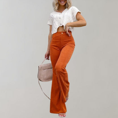 Chloé - Pantalones acampanados de pana