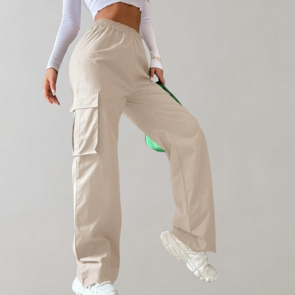 Marjo - Pantalones cargo de corte recto para mujer