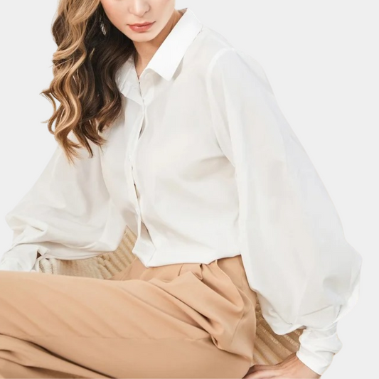Oceane - Elegante blusa de mujer con mangas obispo