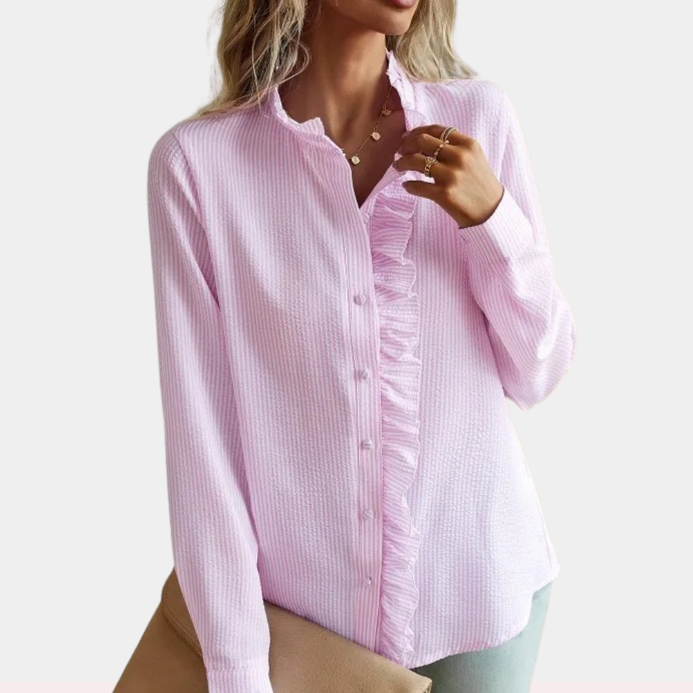 Alicia - Blusa de verano elegante y a rayas