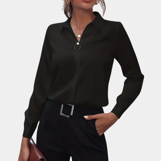 Sienna - Elegante blusa lisa de mujer