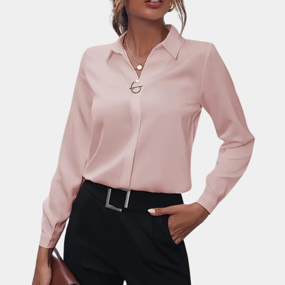 Sienna - Elegante blusa lisa de mujer