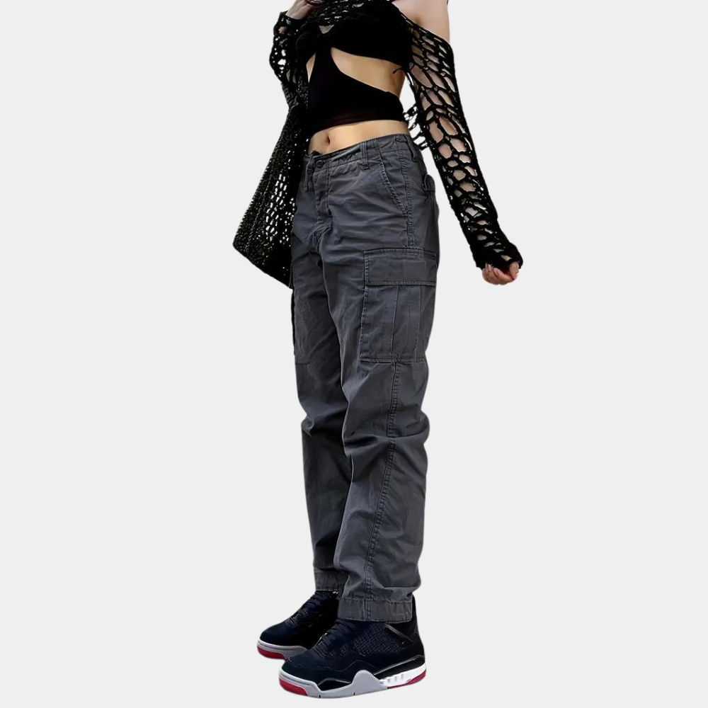 Gilly - Elegantes pantalones cargo para mujer