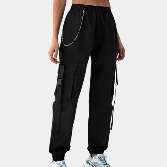 Pantalones de chándal de mujer con cintura elástica