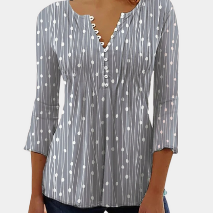 Zara - Blusa de mujer con lunares